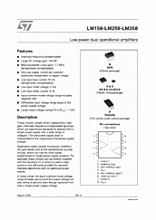 DataSheet LM158 pdf